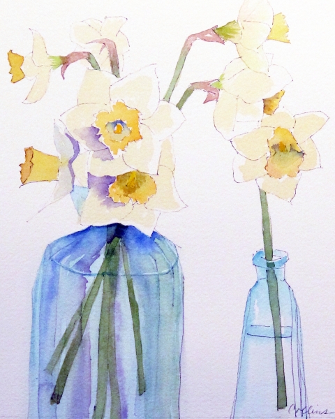 Click here to view DAFFODILS WATERCOLOR by Jane Wallor Collins