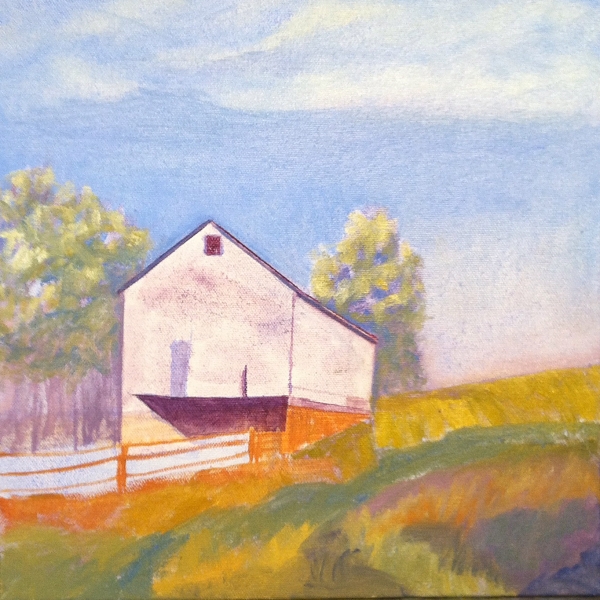 Click here to view BARN ON A ROCKY HILLSIDE by Jane Wallor Collins