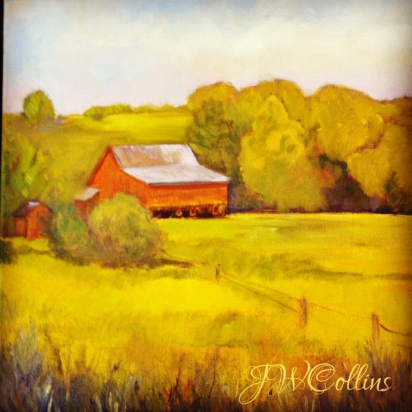 Click here to view BARN WITH SHED ROOF by Jane Wallor Collins