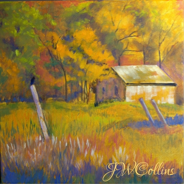 Click here to view BARN WITH BLACKBIRD by Jane Wallor Collins