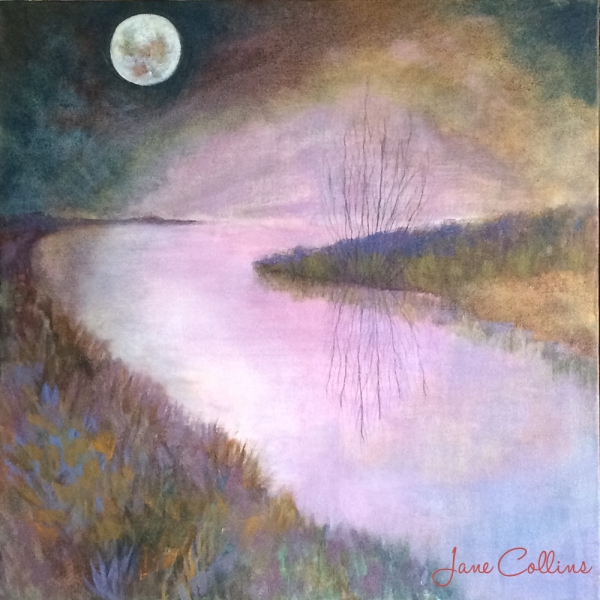 Click here to view FULL MOON WITH CLOUDS by Jane Wallor Collins