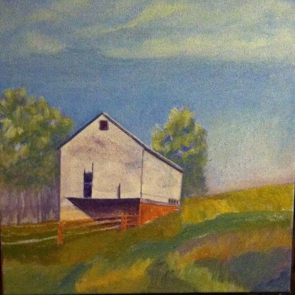 Click here to view BARN ON A ROCKY HILLSIDE by Jane Wallor Collins
