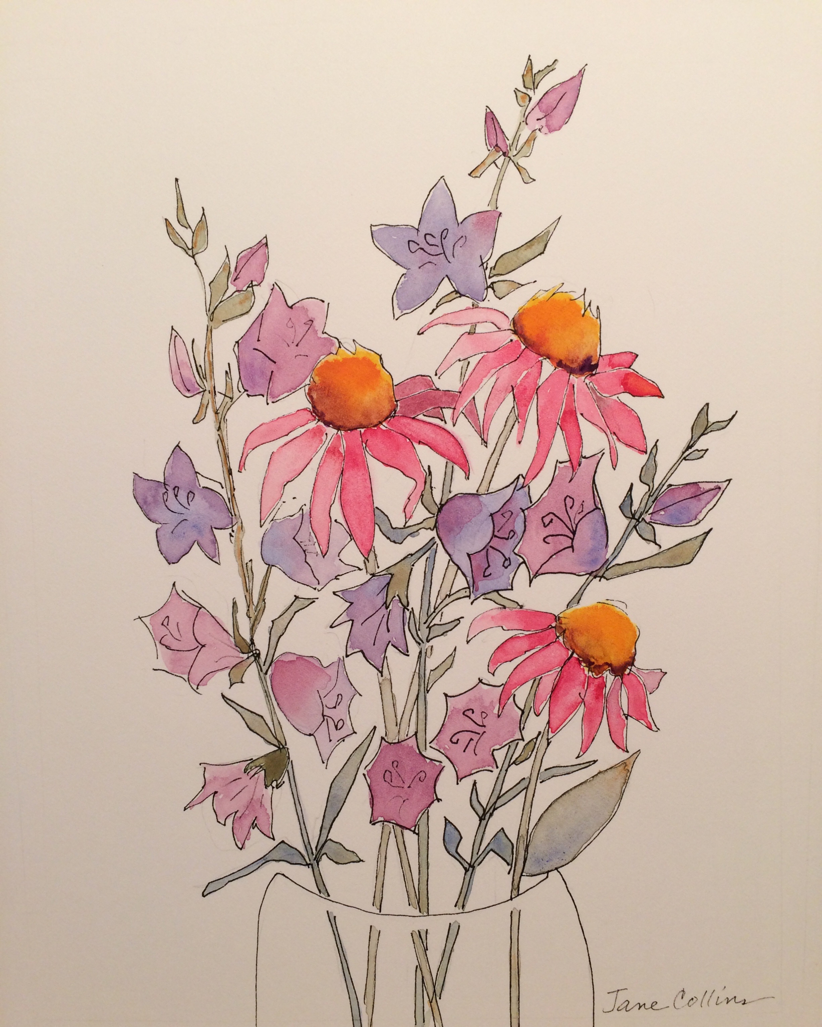 Click here to view CAMPANULA BOUQUET by Jane Wallor Collins