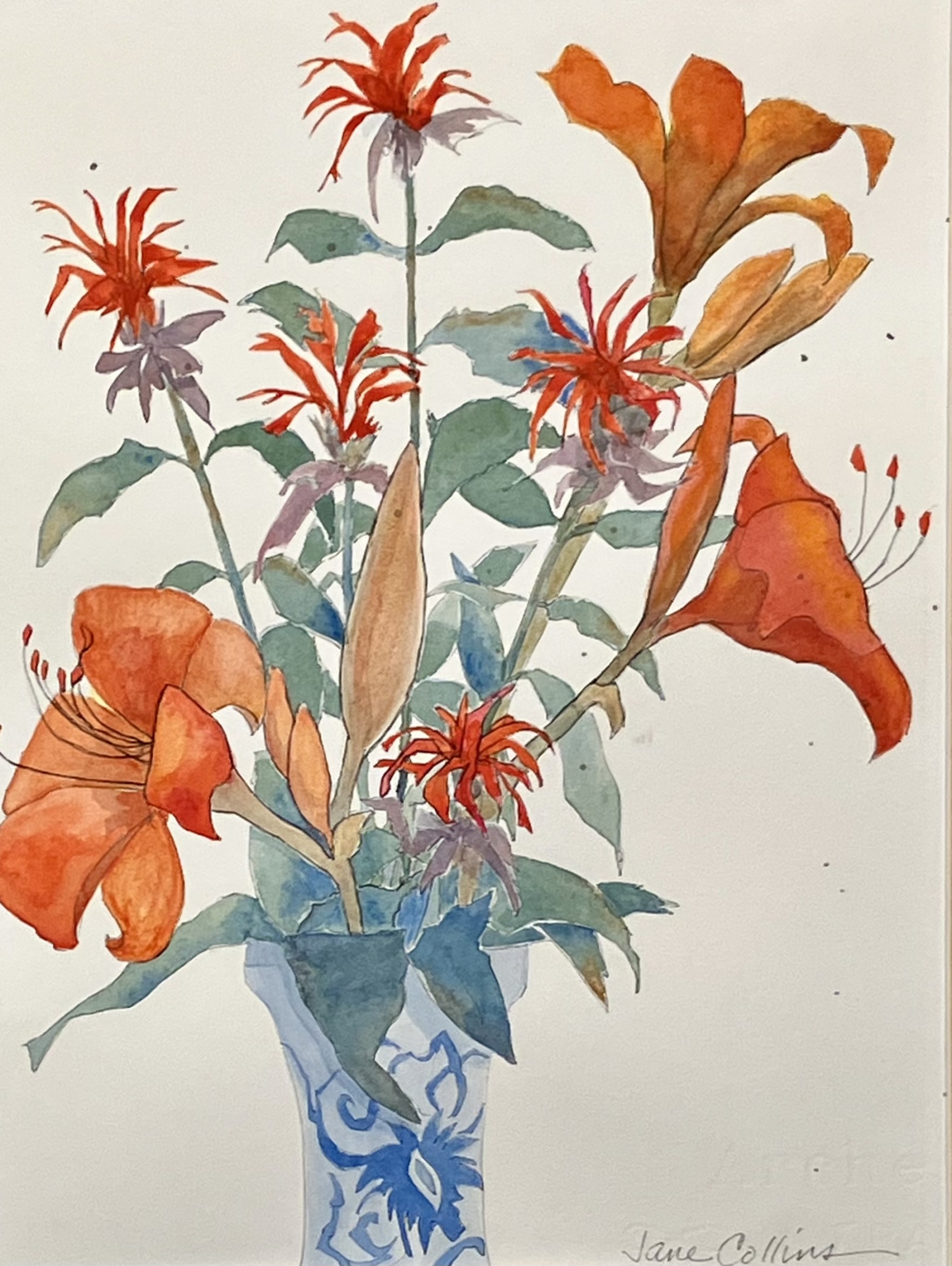 Click here to view Bergamot and Daylilies by Jane Wallor Collins